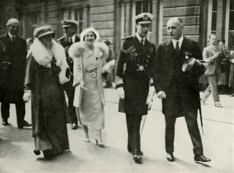 Their Majesties at Edinburgh During the Jubilee Celebrations of King George V 1935
