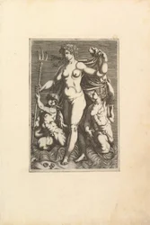 Thetis Standing with Two Tritons