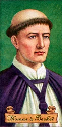 Thomas a Becket, Taken from a Series of Cigarette Cards, 1935