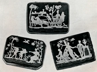 Three Pique Snuff-Boxes