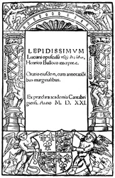 Title Page of Lucian
