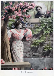 Tomorrow, vintage French postcard