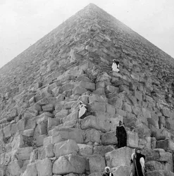 Tourists Corner, the Great Pyramid of Giza, Egypt, 20th Century