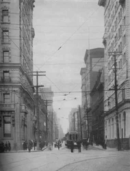 Towering Facades of One of the City