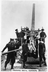 Training naval gunners, Whale Island, Portsmouth, Hampshire