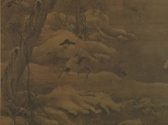 Travelers in a Wintry Forest