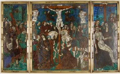 Triptych with The Way to Calvary, Crucifixion, and Descent from the Cross