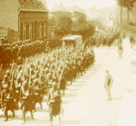Troops Marching, Alveringem, Flanders, Belgium