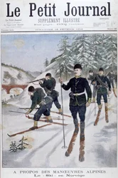 Troops on Skis on Alpine Manoeuvres, Norway, 1902