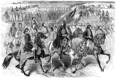 Turkish troops on the march, Kamiesh, Balaclava, Crimea, 1854-1884