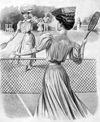 Two lawn tennis costumes for October