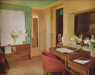 Two Small Rooms Converted for Use as Bedroom and Study, 1933