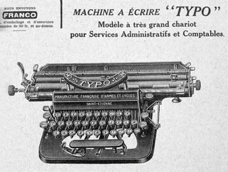 Typo, Typewriter Advertisement