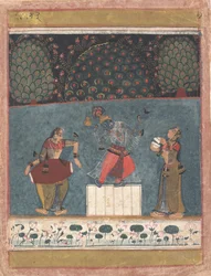 Vasant Ragini: Folio from a ragamala series Garland of Musical Modes