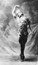 Vaslav Nijinsky, Russian Ballet Dancer, in Le Spectre de la Rose, Paris