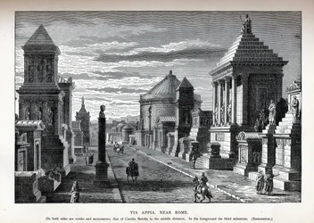 Via Appia Near Rome Reconstruction, 1882