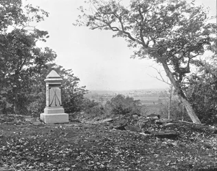 View from Culps Hill, Gettysburg, Pennsylvania, USA