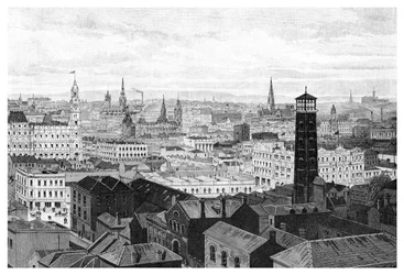 View from the dome of the Law Courts, Melbourne, Victoria, Australia