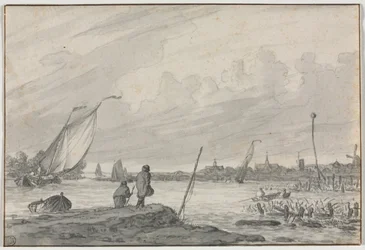 View of Alkmaar with Boats