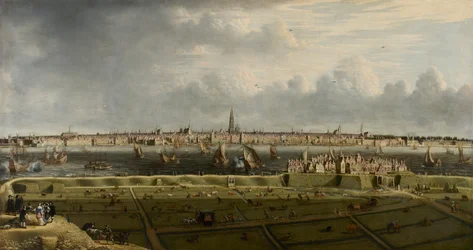 View of Antwerp from the Vlaams Hoofd