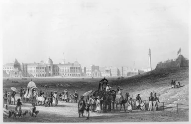 View of Calcutta from the Esplanade, c1860