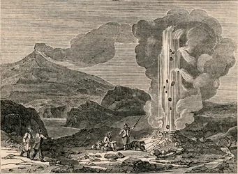 View of a Geyser, or Hot Fountain, 7 December 1833