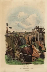 View of an 18th Century Iron Mine at Dannemora, Upland, Sweden
