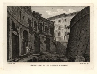 View of the Baths of Paolo Emilio at Trajan