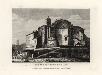 View of the Temple of Venus and Roma, Rome