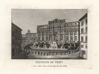 View of the Trevi Fountain, Rome