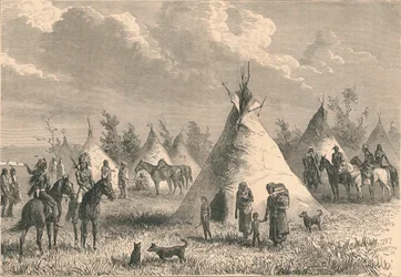 Village of Prairie Indians