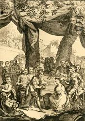 Vortigern King of Britain Espouses Rowena a Saxon Lady