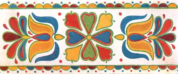 Wall Decoration, Moravia, Czechoslovakia, 1928