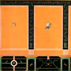 Wall decoration, Pompeii, Italy