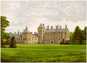 Walton Hall, Warwickshire, home of Baronet Mordaunt, c. 1880