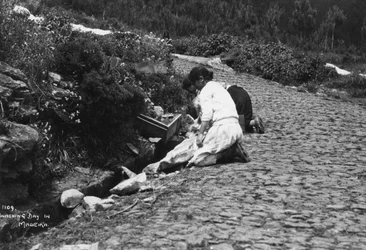 Washing day in Madeira, Portugal, c1920s-c1930s