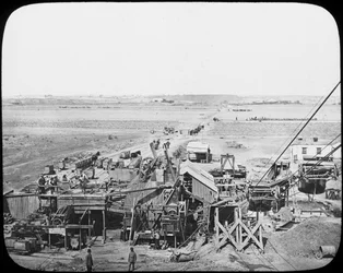 Washing Gear and Floors at a Mine, South Africa