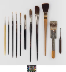 Watercolour tools belonging to John Singer Sargent