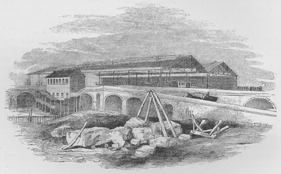 Waterloo Railway Station, as it appeared when first built
