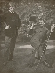 Whistler and Menpes, c1885, 1904
