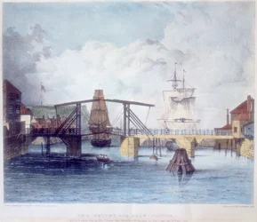 Whitby Harbour, Yorkshire, at the Mouth of the River Esk, c1833