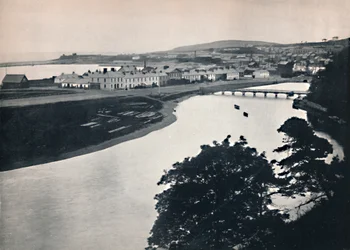 Wicklow - General View of the Town and the River