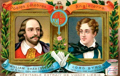 William Shakespeare and Lord Byron, c1900