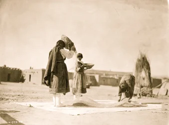 Winnowing wheat--San Juan 1905