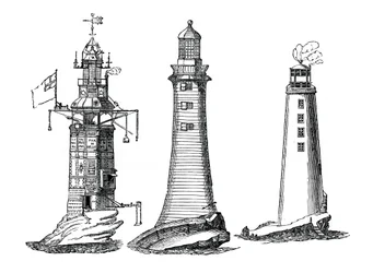 Winstanley, Smeaton and Rudyerd Lighthouses