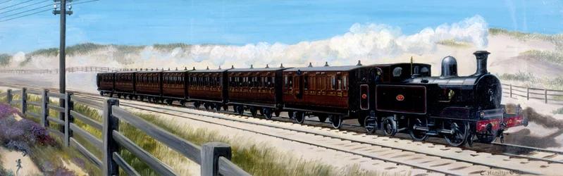 Wirral Railway train on the way to Birkenhead