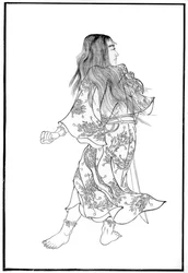 Wo-usn known as Yamato Takeru, ancient Japanese hero, 19th century 1886