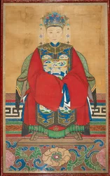 Woman dressed as wife of an official