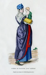 Woman of Bayonne, France, 16th century 1882-1884