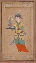 Woman with Vase of Lilies